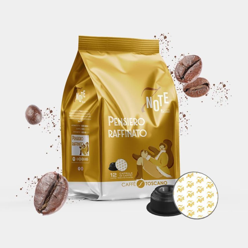 CAFFE&#39; TOSCANO 7 NOTE - PENSIERO RAFFINATO - 12 capsule