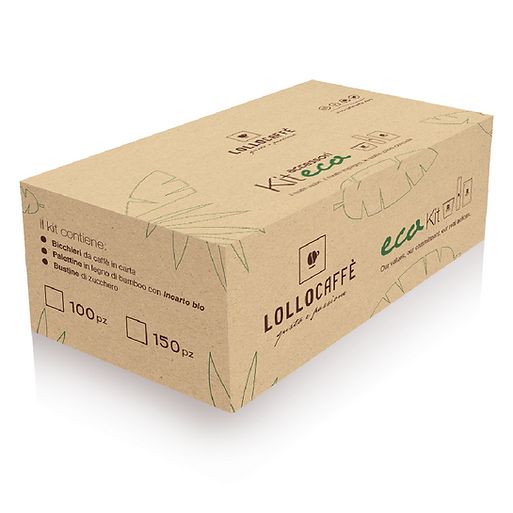 KIT ECO LOLLO CAFFE&#39; DA 100 PEZZI