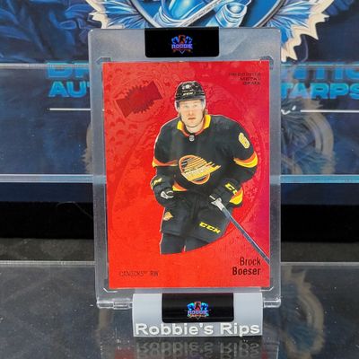 Brock Boeser 2021-22 Upper Deck Red PMG /100