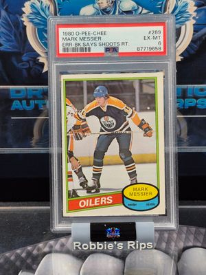 MARK MESSIER 1980-81 O-Pee-Chee 289 PSA 6