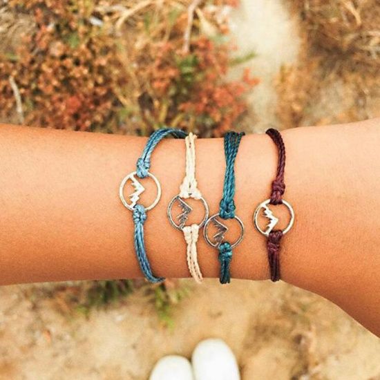 Boho Chic Mountain Bracelet (set of 4)