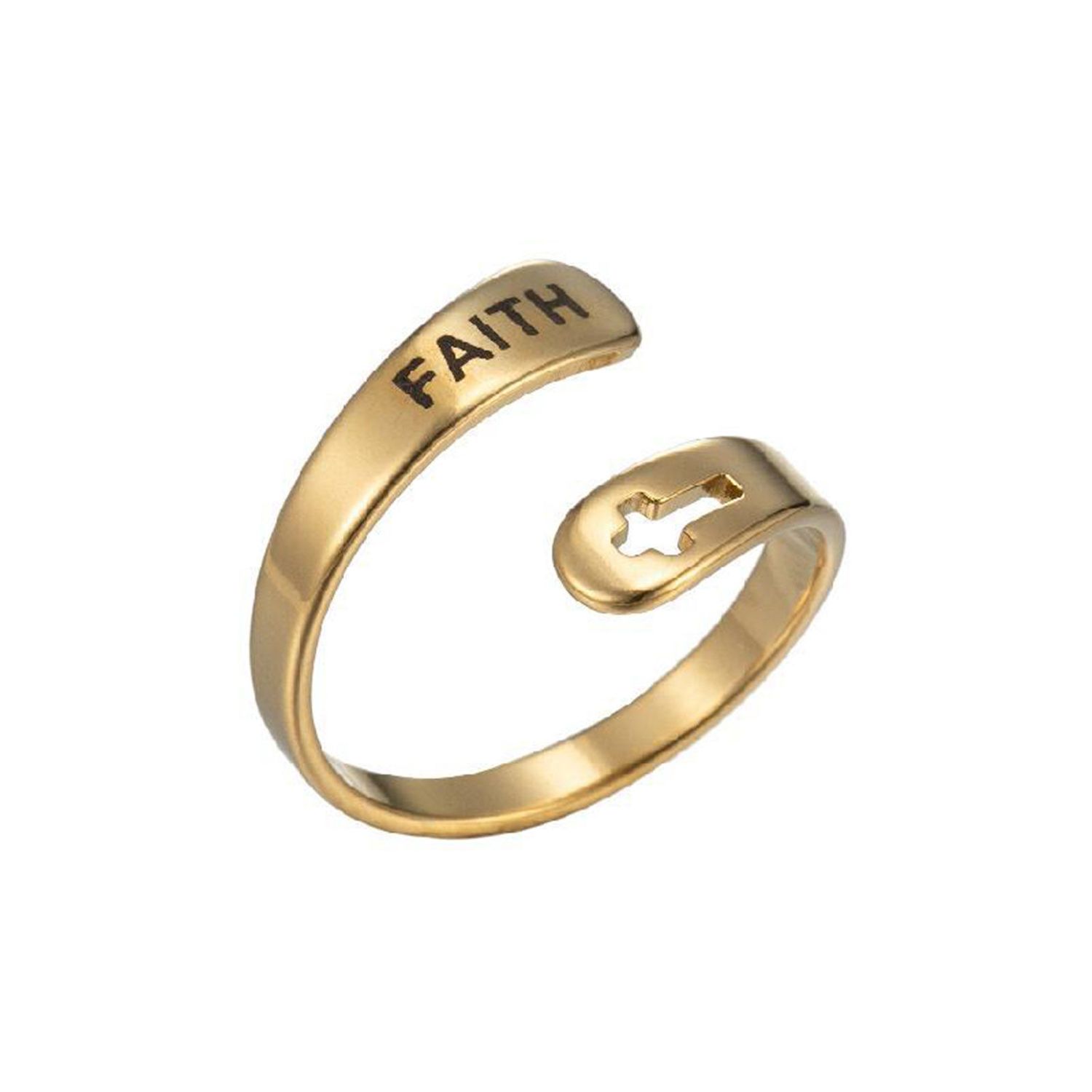 &quot;Faith&quot; Adjustable Ring