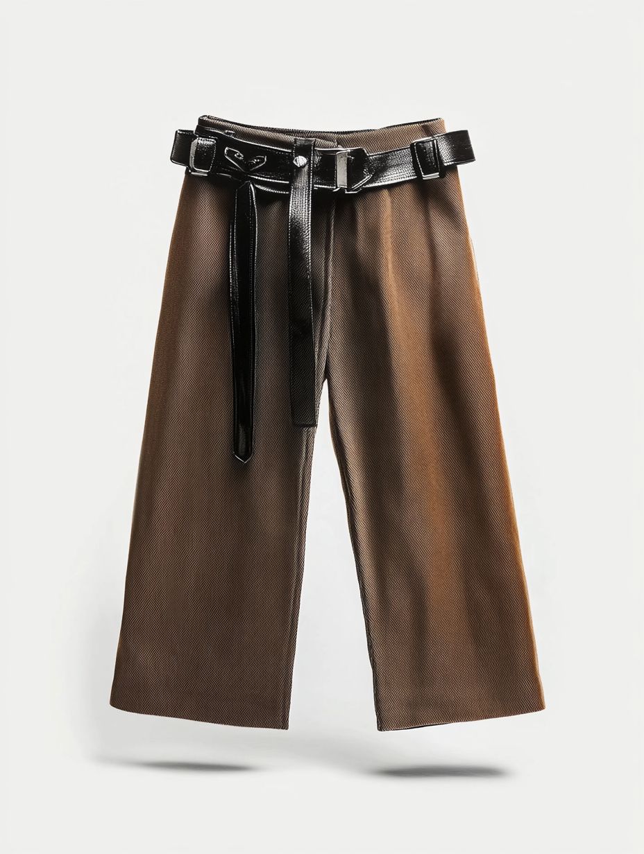 Brown Straight Pants