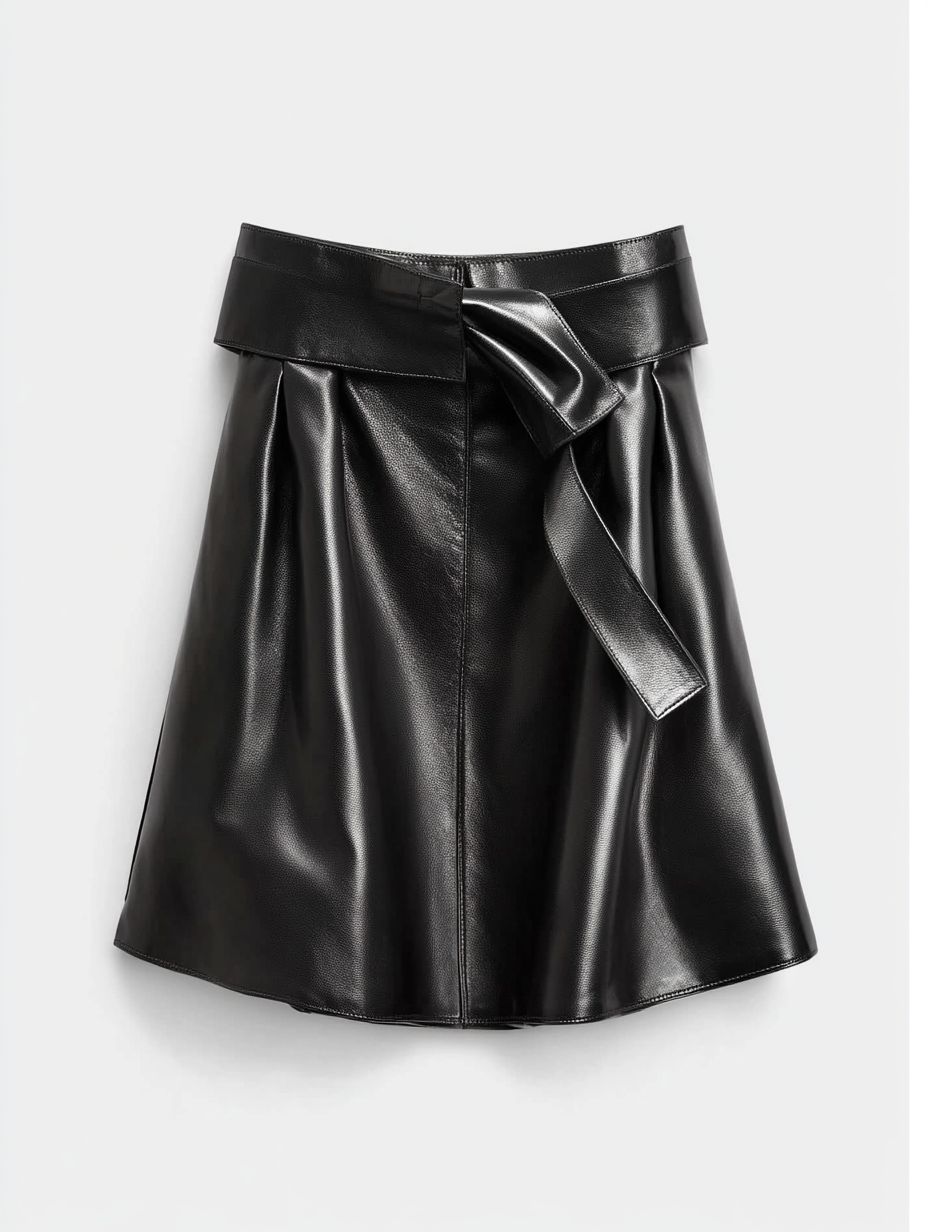 Black Leather Skirt