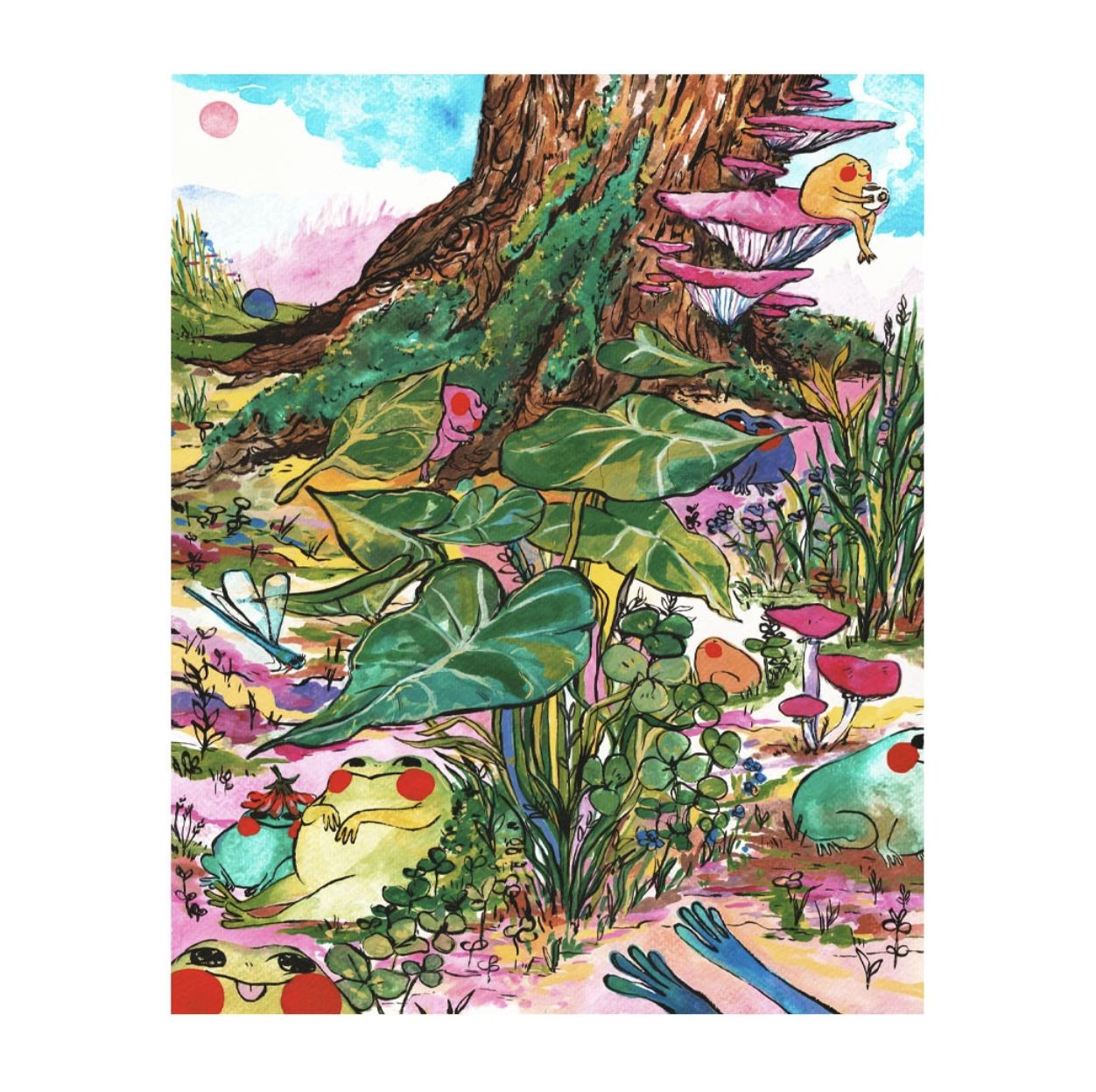Print - &quot;Frog Scene&quot;