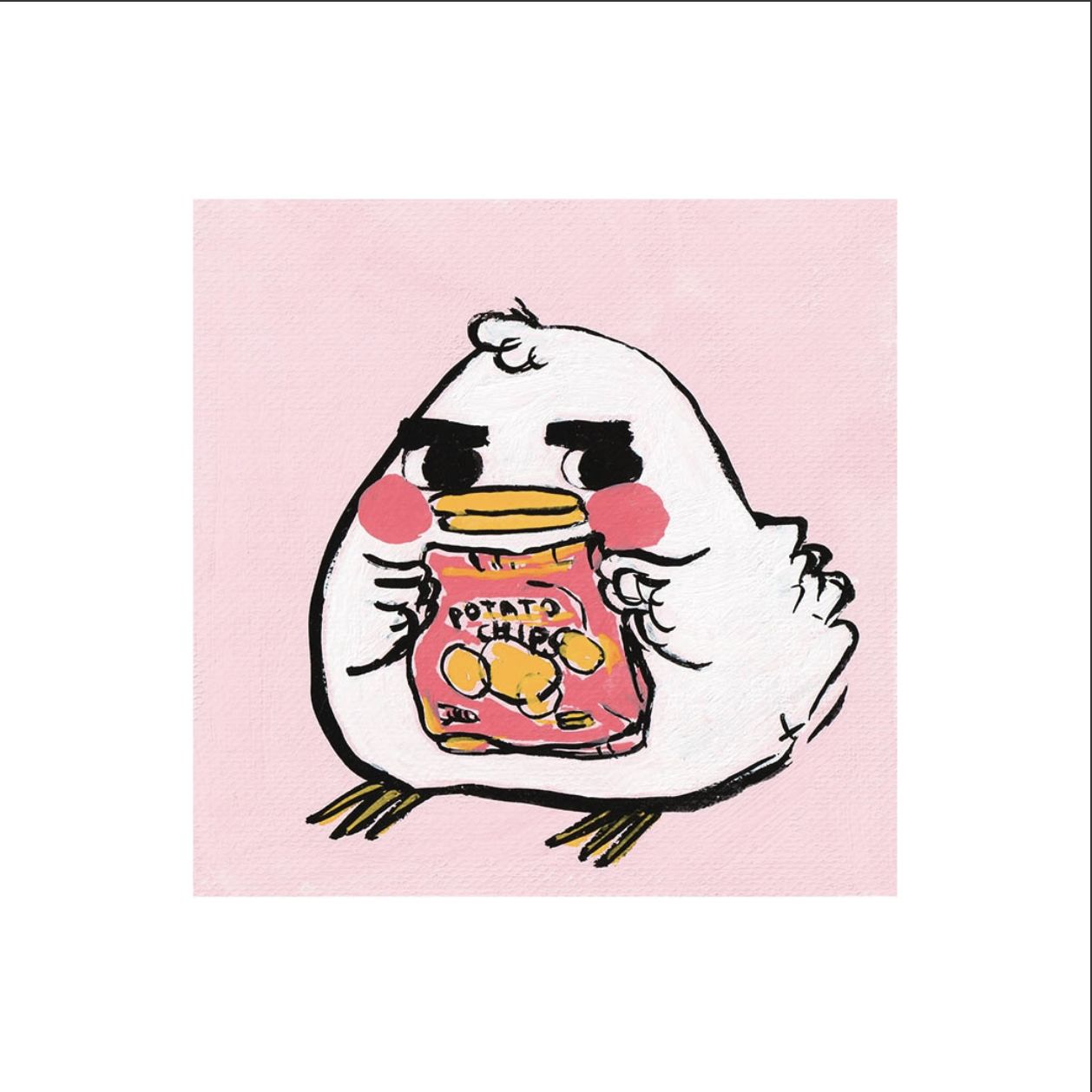 Mini Print - &quot;Clyde with Potato Chips&quot;