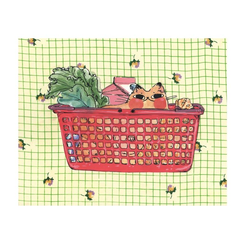 Print - &quot;Basket Cat&quot;