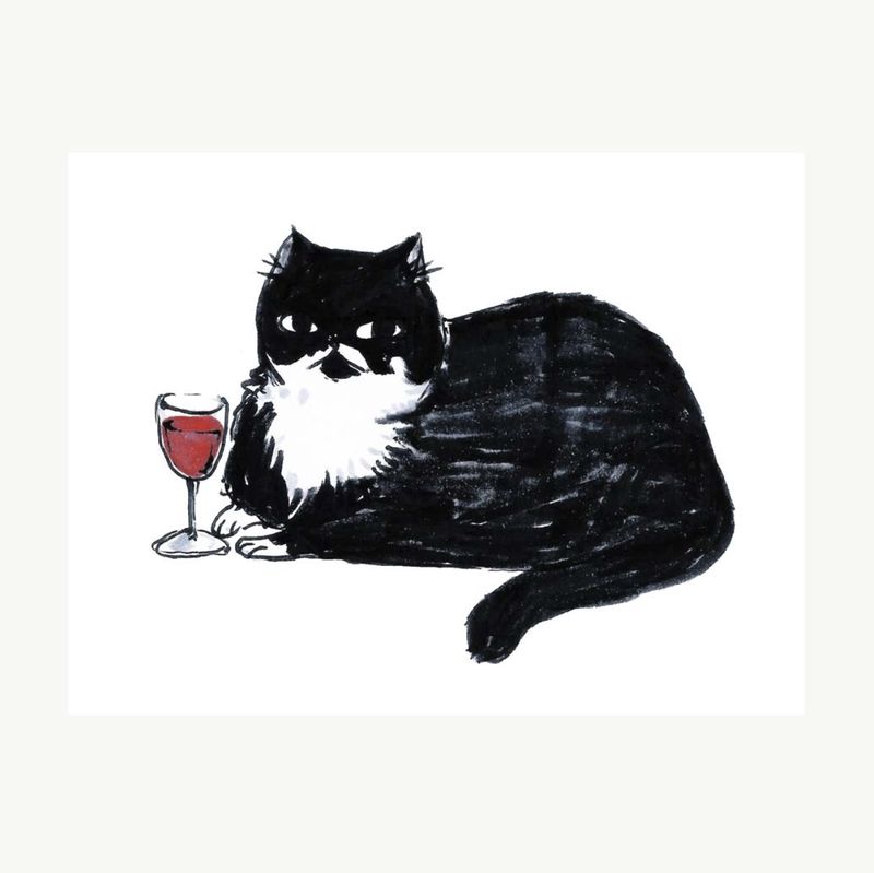 Print - &quot;Pepper with a Fine Bordeaux&quot;
