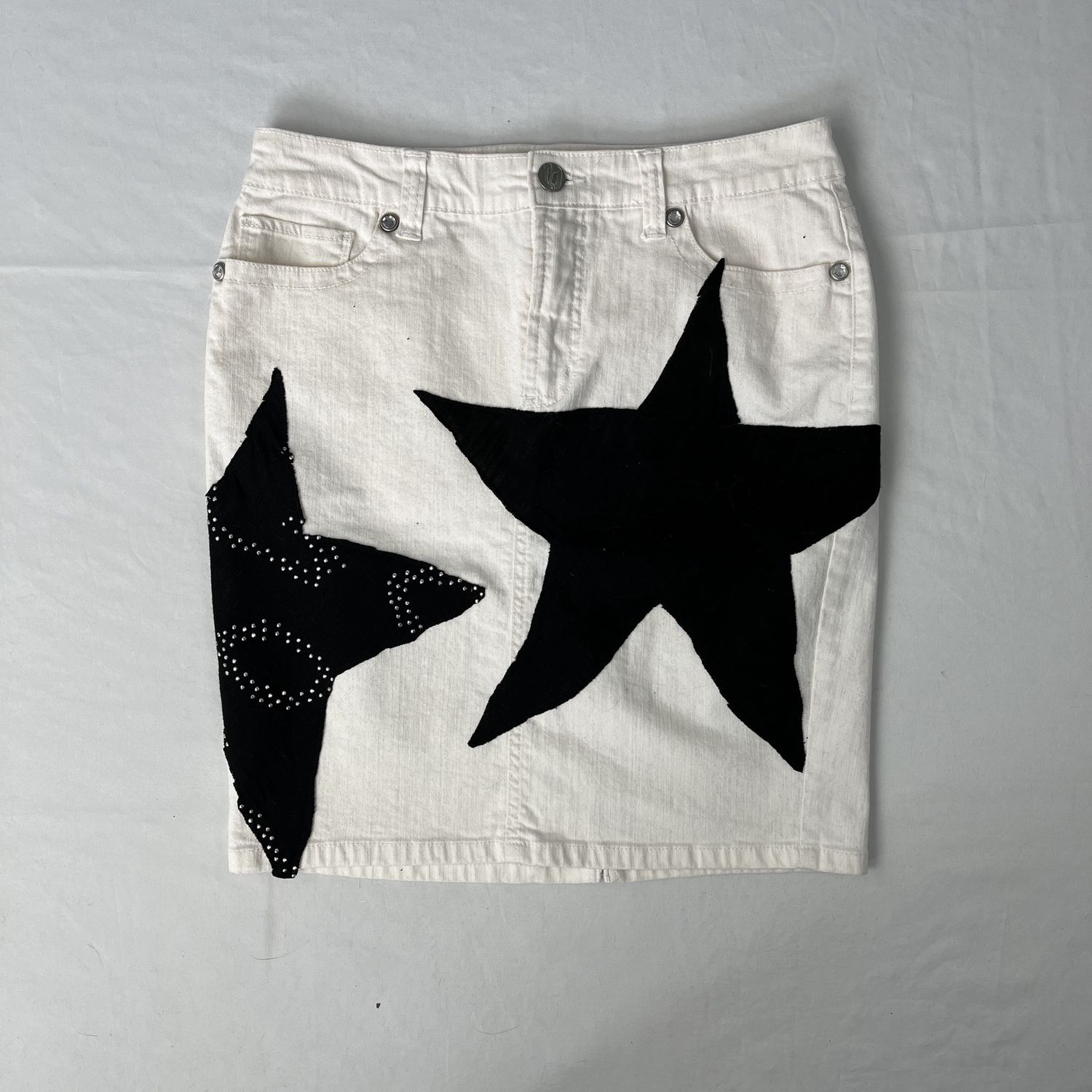 black star white skirt