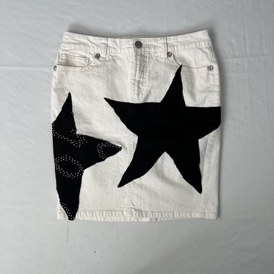 black star white skirt