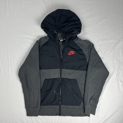 grey nike sweatshirt jacket