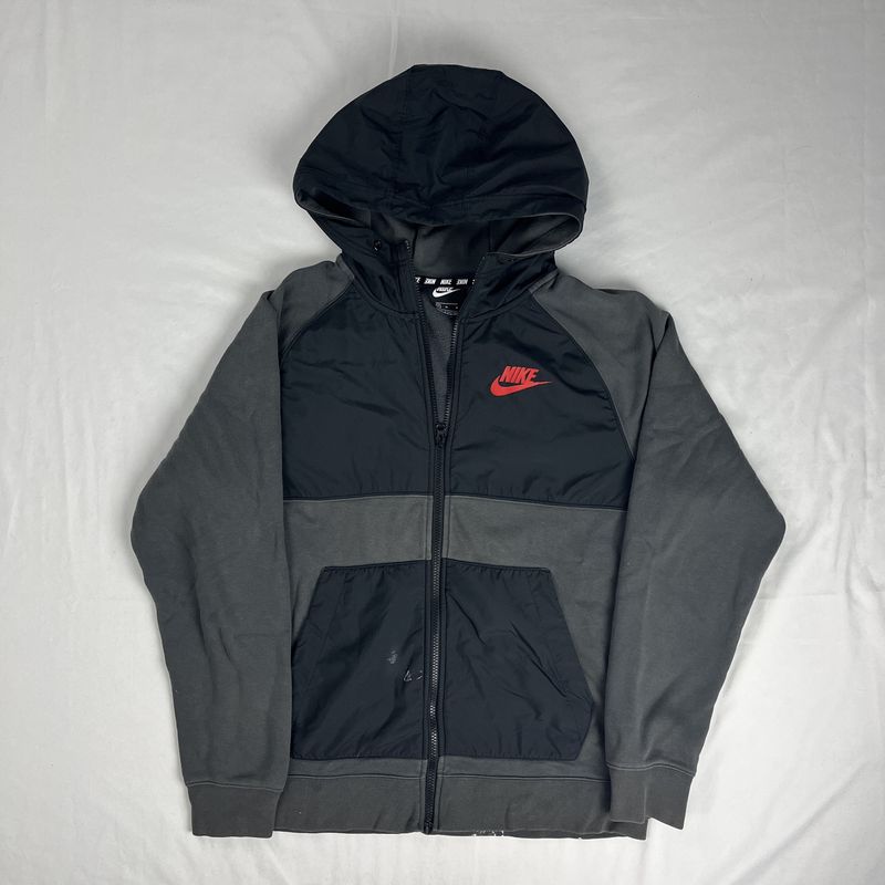 grey nike sweatshirt jacket