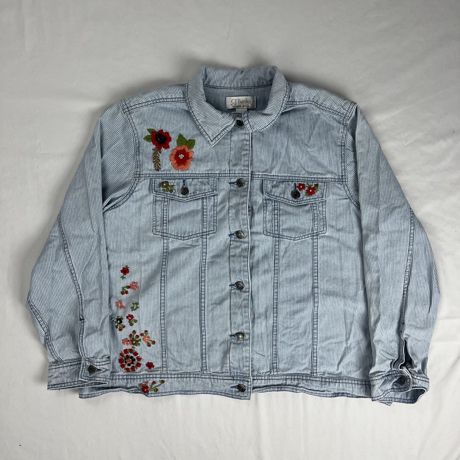 floral denim jacket