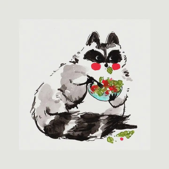 Print - &quot;Havin&#39; a Salad&quot;