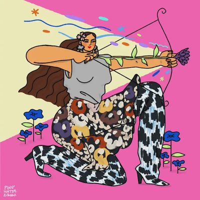 Zodiac Style Art Posters - Sagittarius