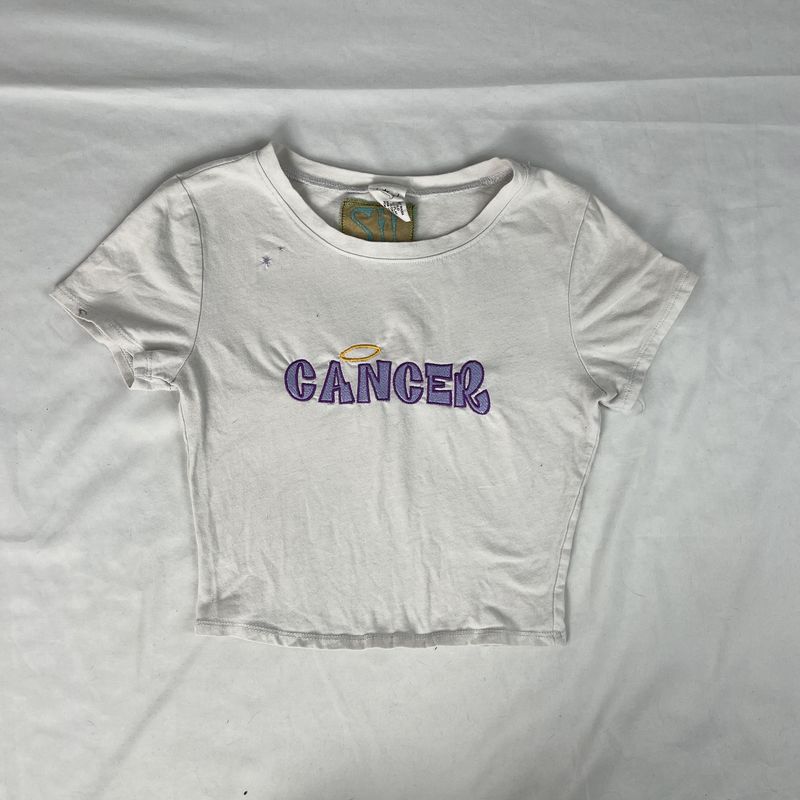 bratz cancer white baby tee