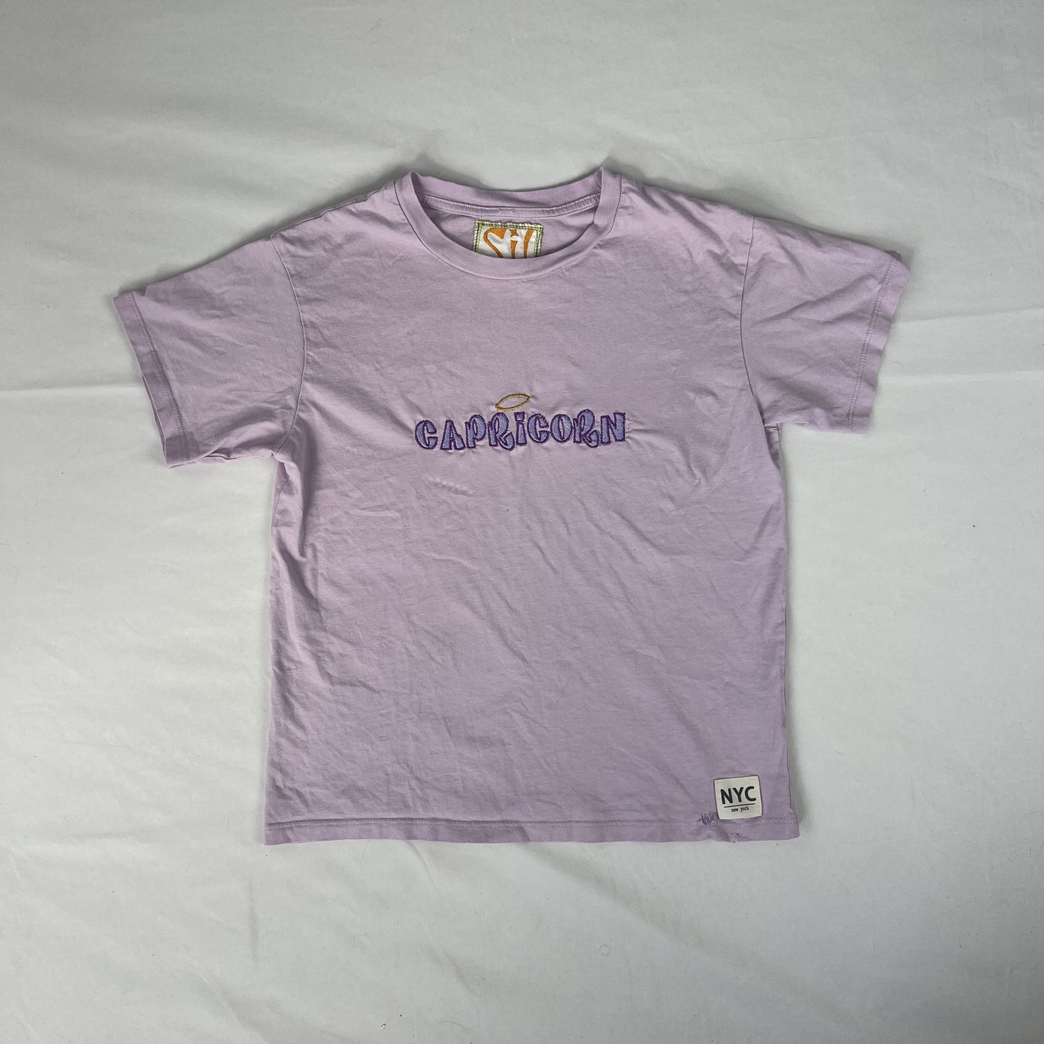 purple Capricorn bratz baby tee