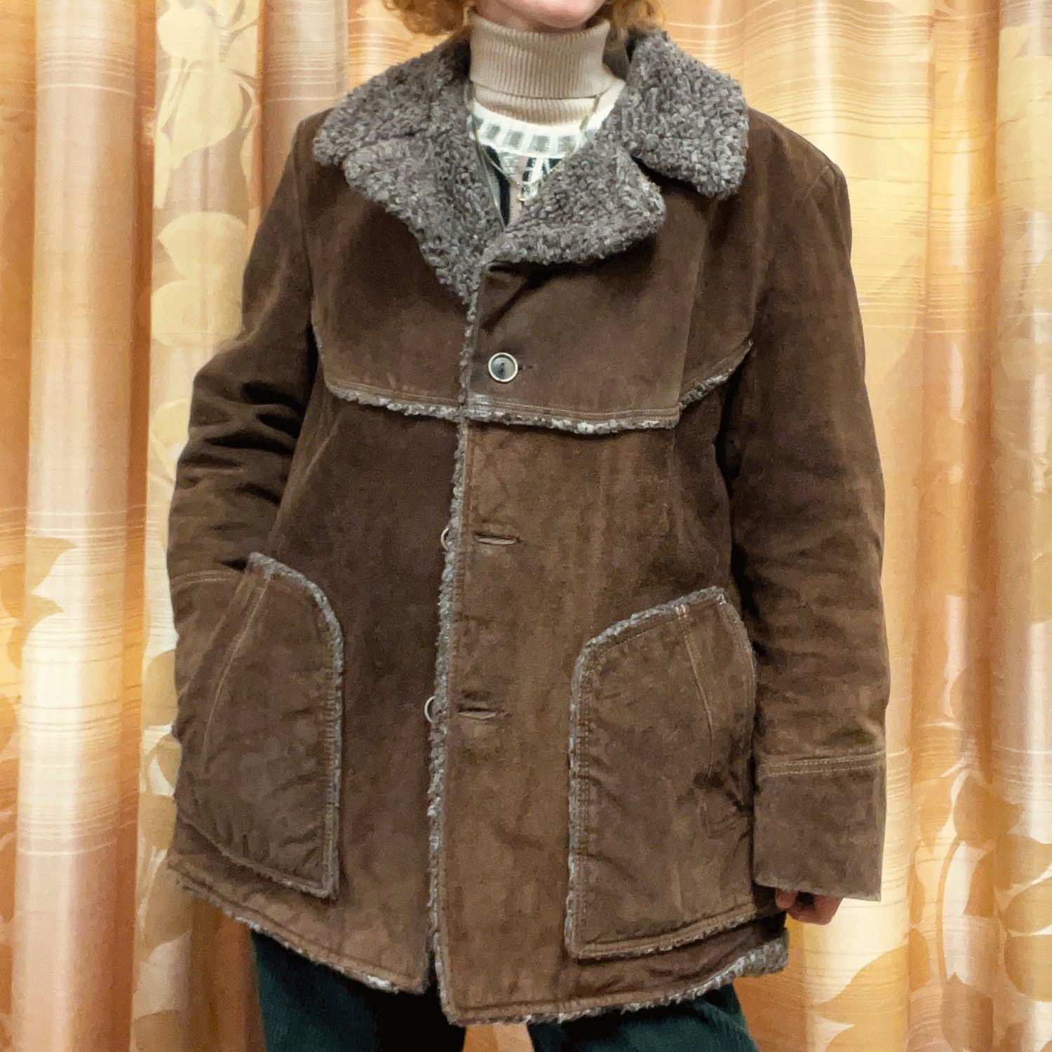 1980 cowhide fur coat