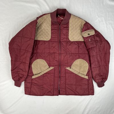 suede trim quilted puffer