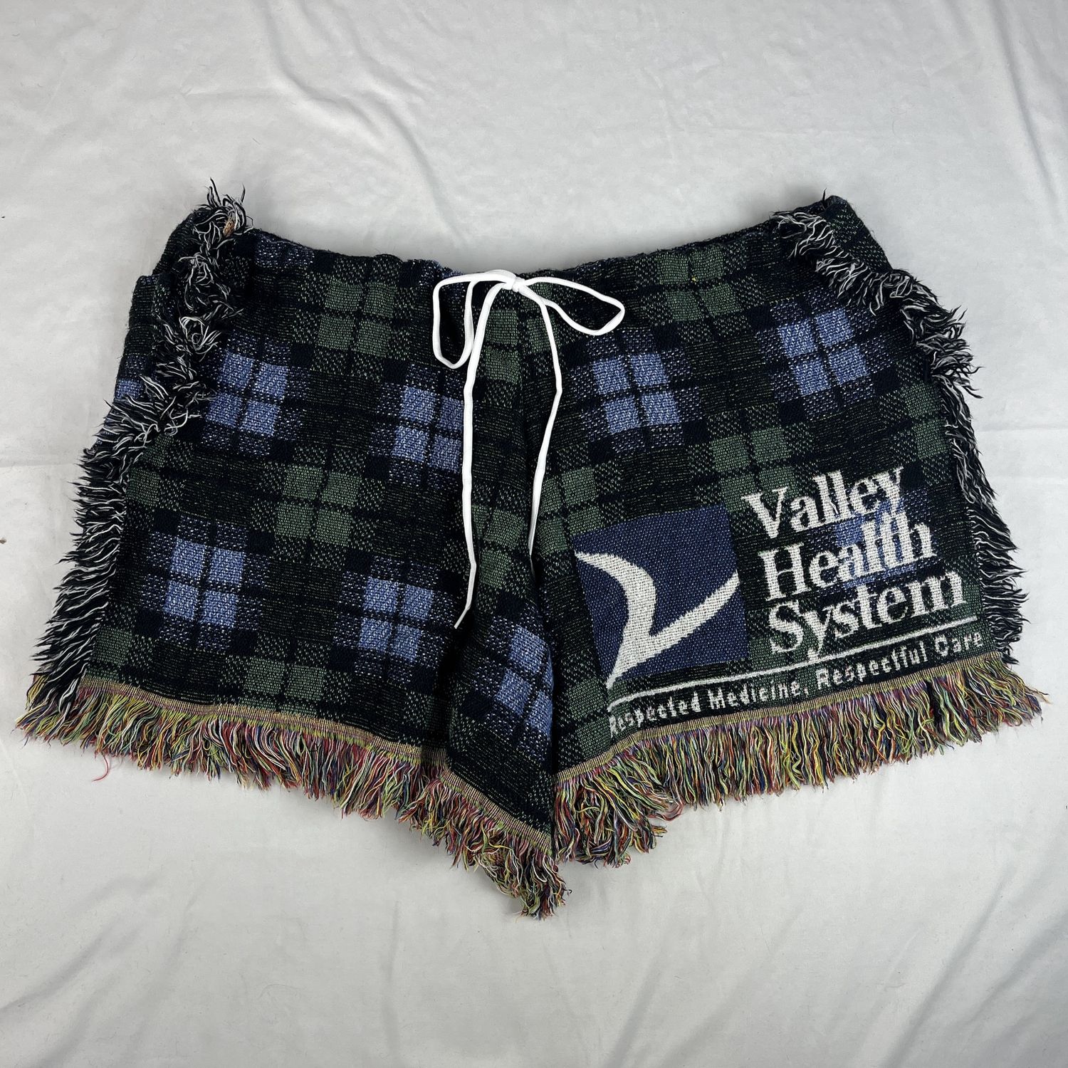 plaid blanket shorts