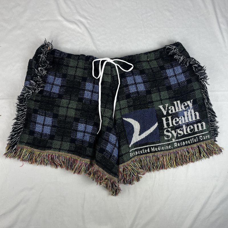 plaid blanket shorts