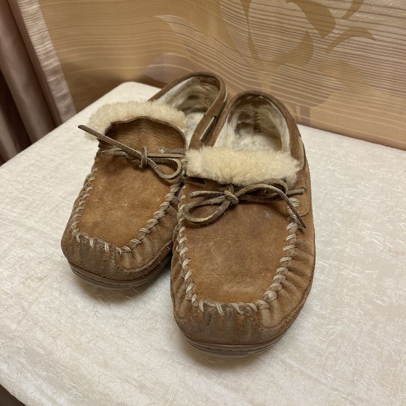 tan moccasins