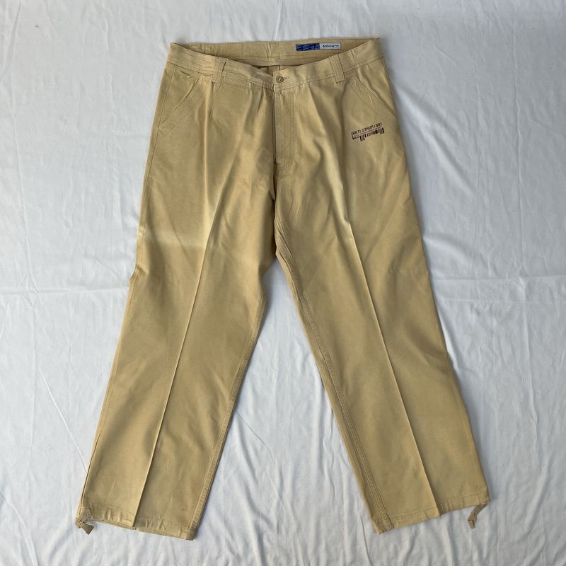 tan cargo bar code pants
