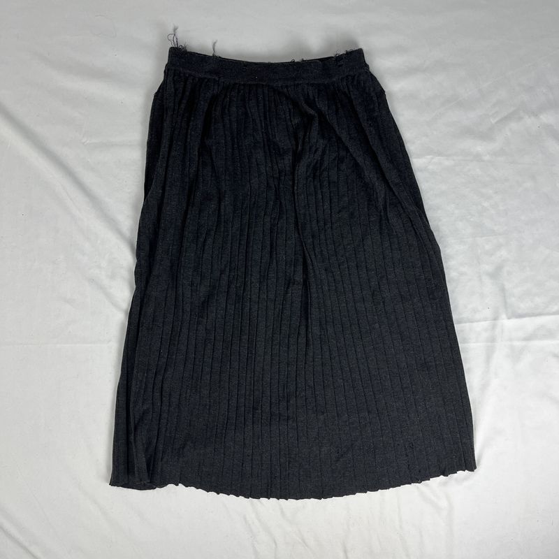 distressed dark grey skirt