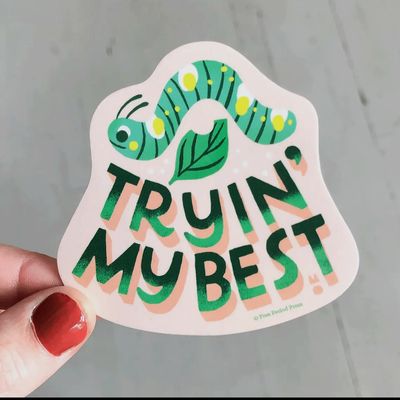 Trying My Best Vinyl Decal Sticker