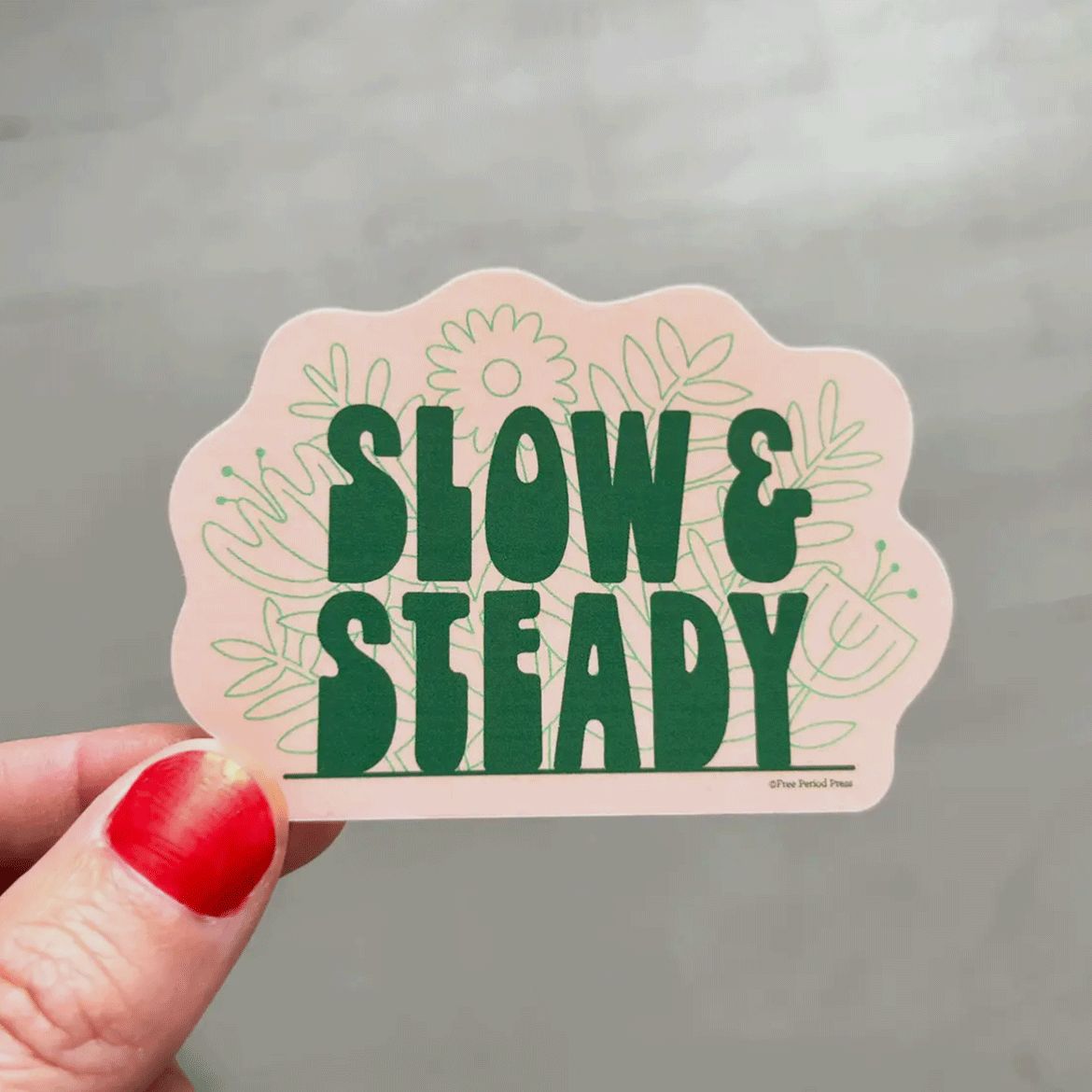Slow and Steady (new) Vinyl Decal Sticker