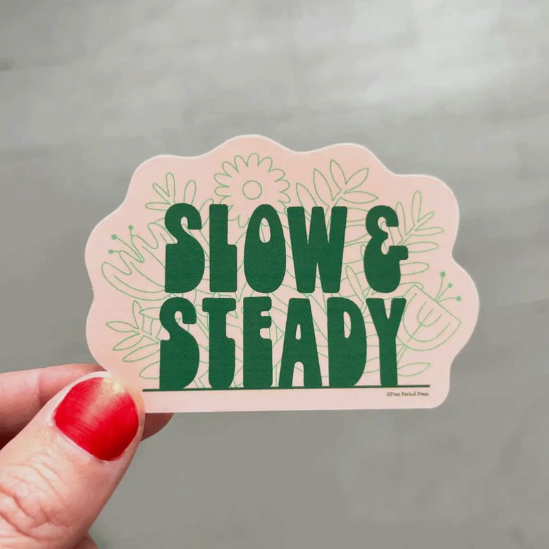 Slow and Steady (new) Vinyl Decal Sticker