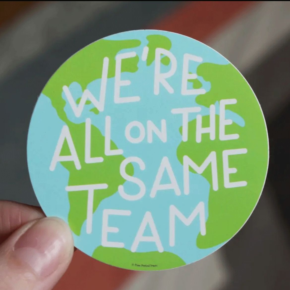 Same Team Earth Vinyl Decal Sticker