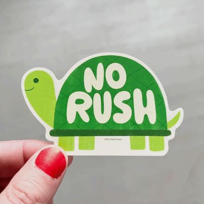 No Rush Vinyl Decal Sticker