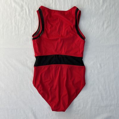 Red and Black Mesh One Piece