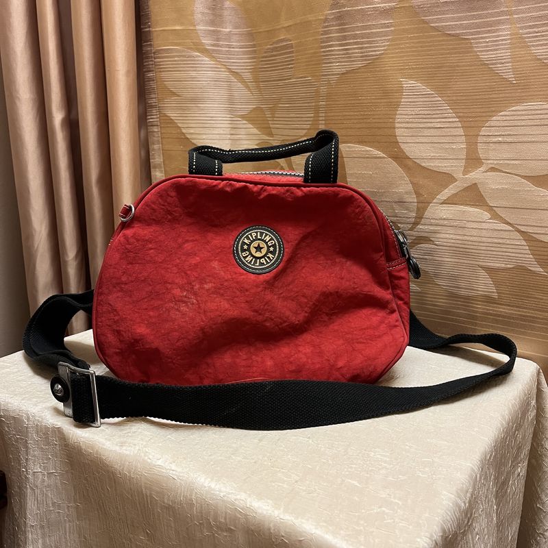 red utility bag