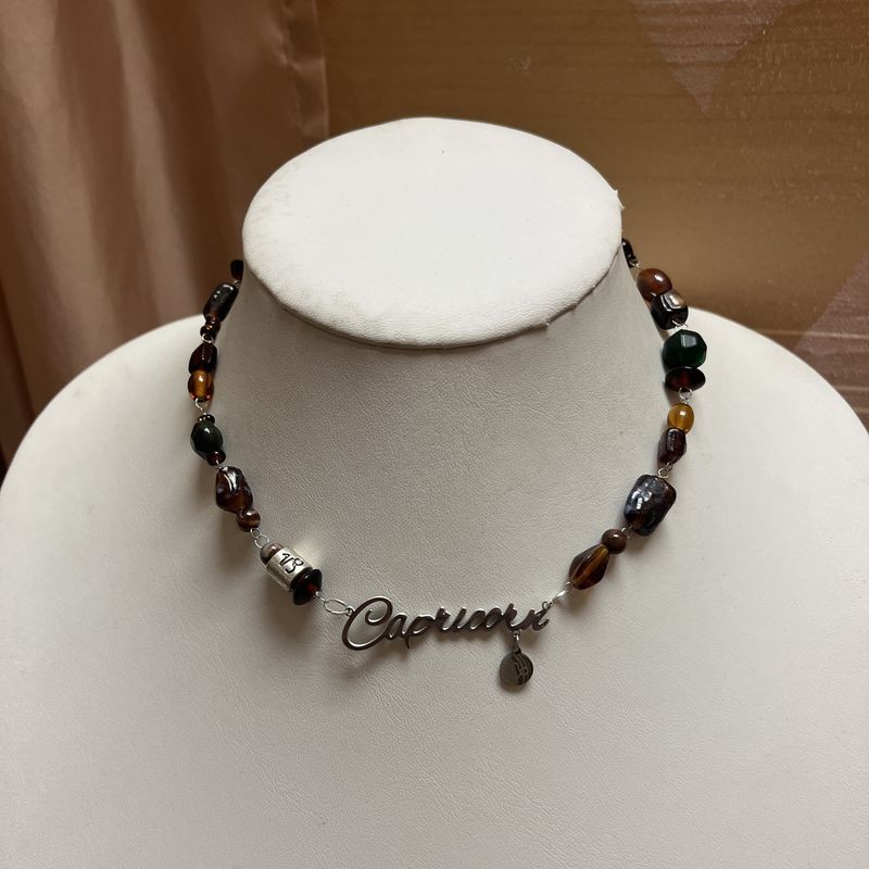 capricorn beaded necklace