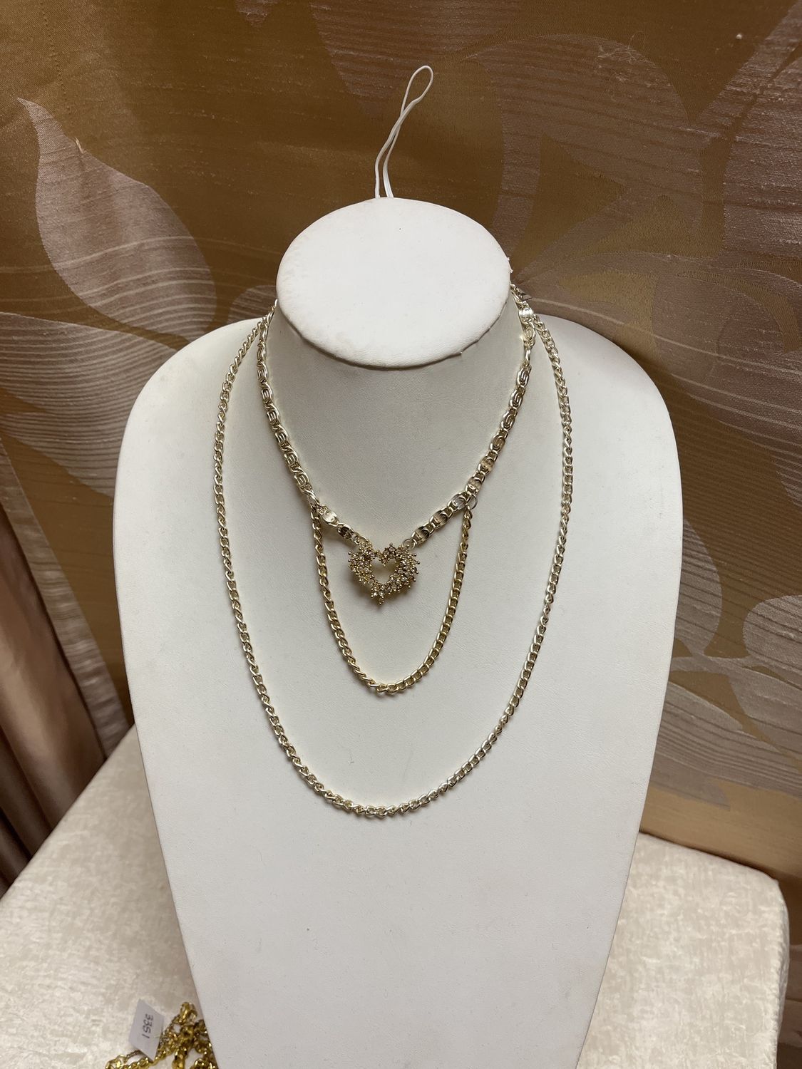 layered golden heart necklace