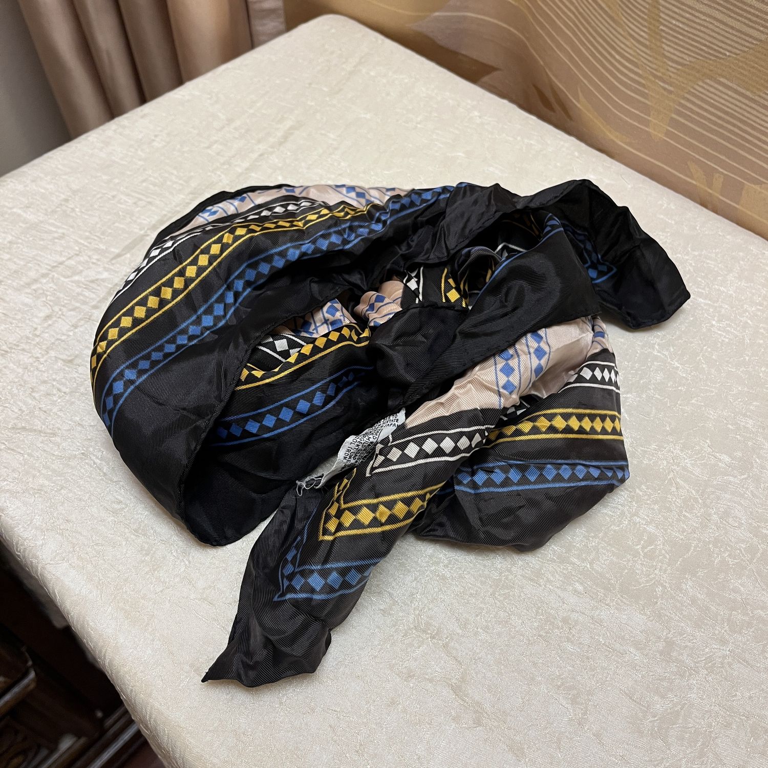 navy square scarf 