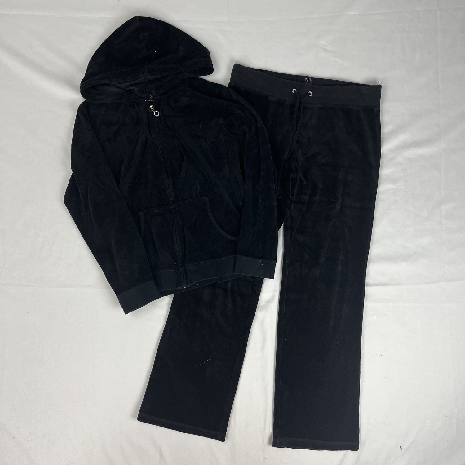black velvet tracksuit