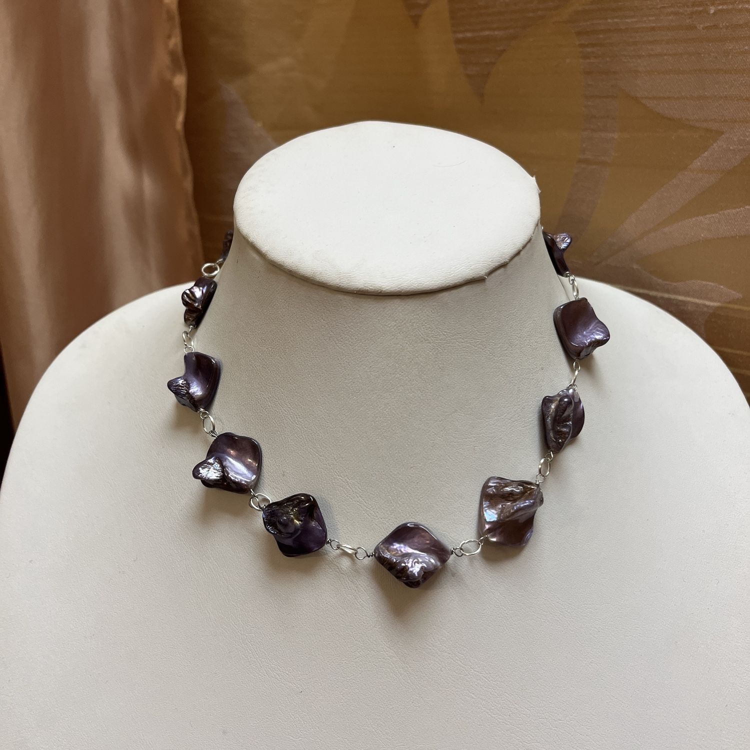 purple beach necklace