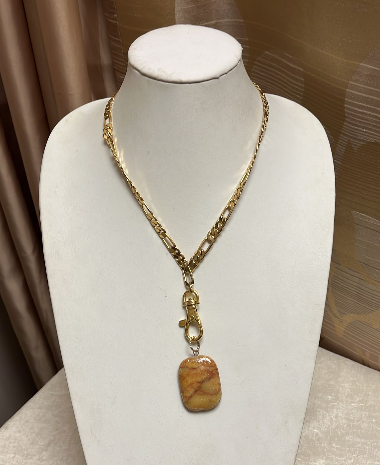Gold Crystal Lanyard