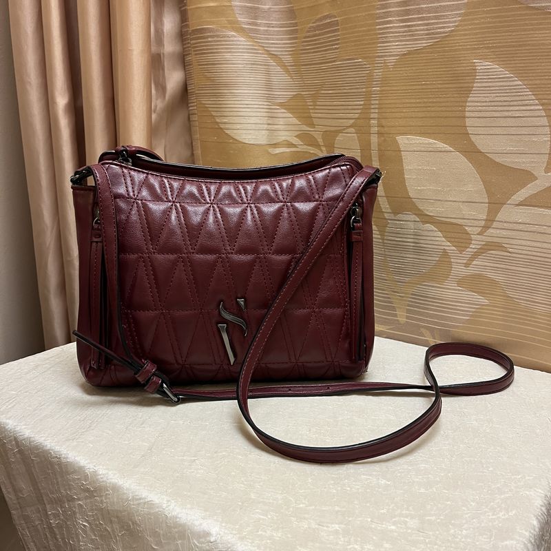 deep red crossbody bag