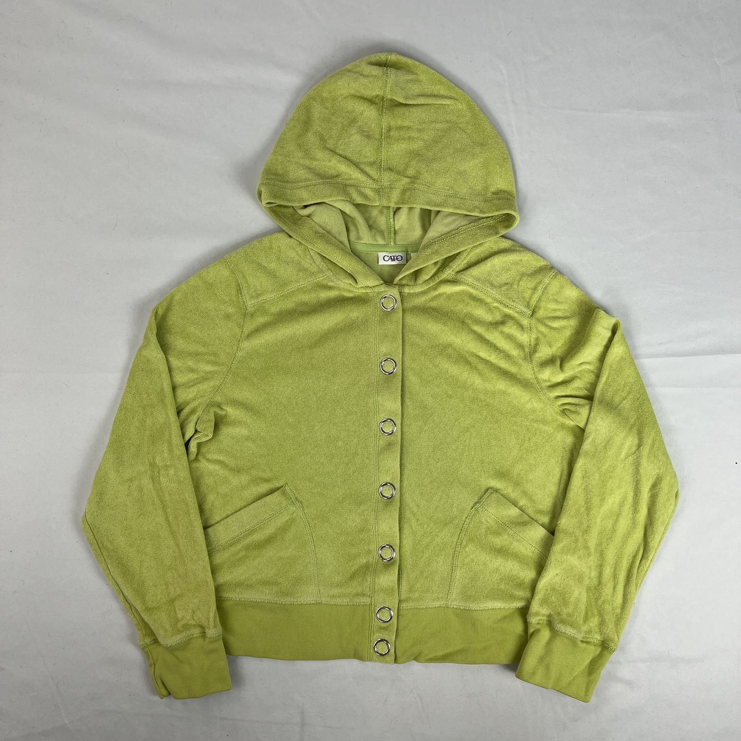 lime green cropped sweatshirt