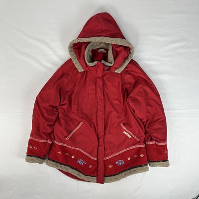 INUK Adjustable Red Winter Coat
