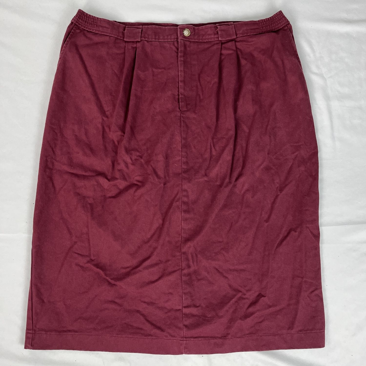 Mauve Denim Skirt