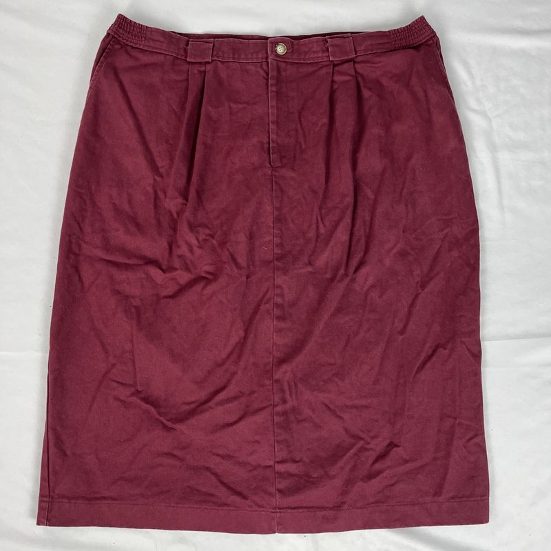 Mauve Denim Skirt