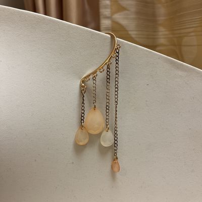 Peach Drop Ear Cuff