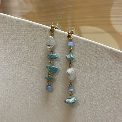 turquoise beaded earrings