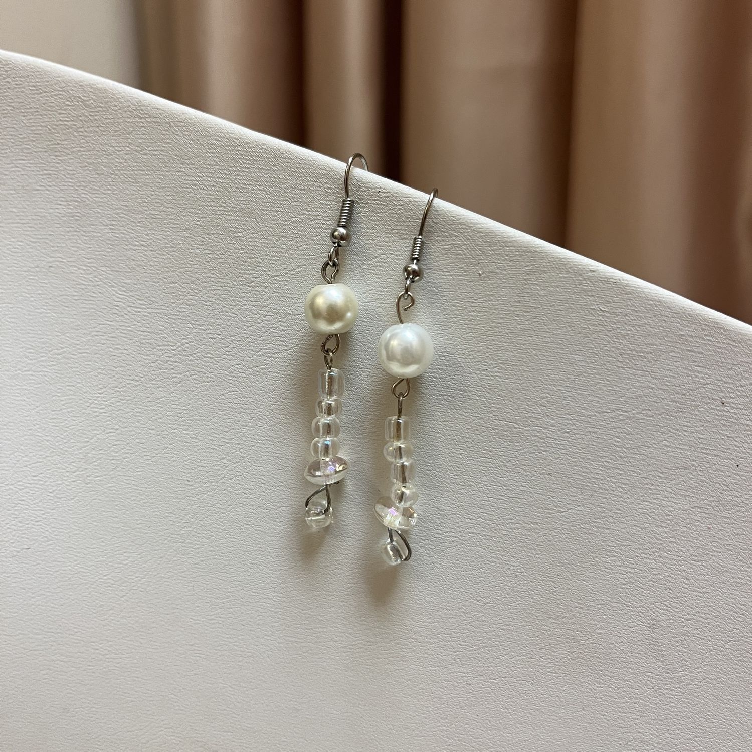 pearl beaded earrings