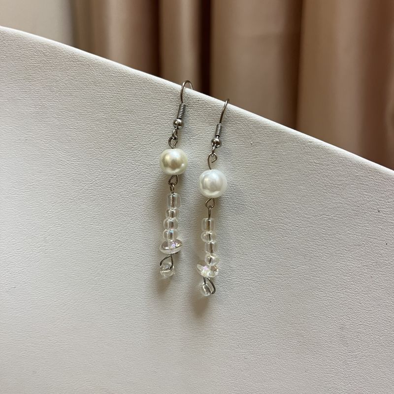 pearl beaded earrings